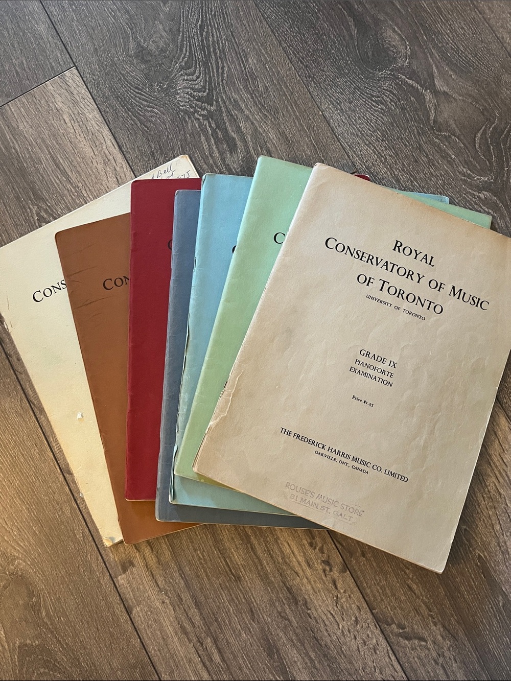 Royal Conservatory of Music of Toronto Pianoforte Examination Booklets set of 7